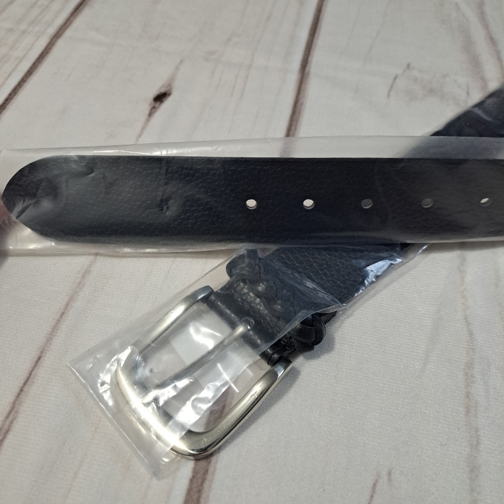 Persaman Hailey Belt Leather Square Buckle Size Medium 90cm